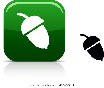 Acorn beautiful icon. Vector illustration.