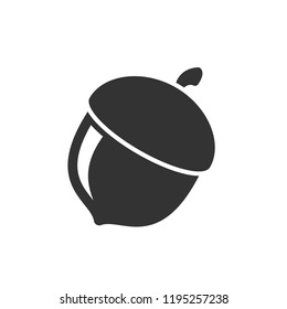 Acorn black icon