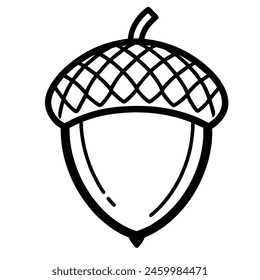 Acorn black and white design 