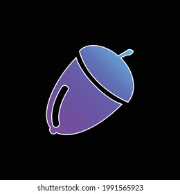 Acorn blue gradient vector icon