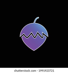 Icono de vector de gradiente azul de maíz