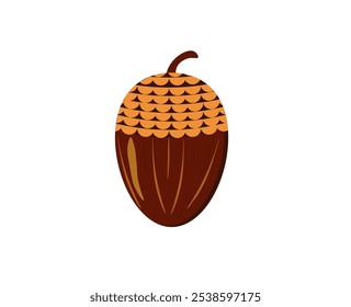 acorn brown on a white background