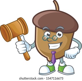 acorn with character judge for cartoon design