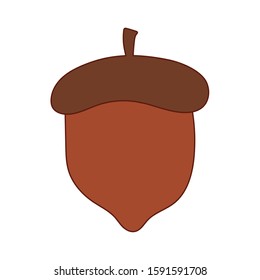 Acorn design, Fruit healthy organic food sweet and nature theme Vector illustration