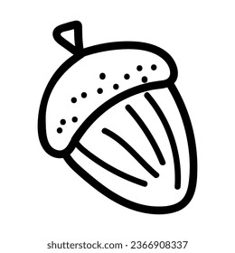 Ilustración vectorial de doodle de maíz aislada en fondo blanco.
