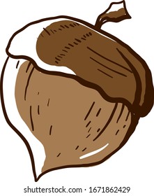 Dibujo de maíz, ilustración, vector sobre fondo blanco.