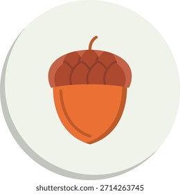 Ícone de Estilo de Círculo Plano de Bolota