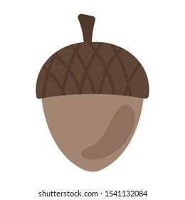 acorn flat icon on white background. You can be used acorn icon for several purposes.