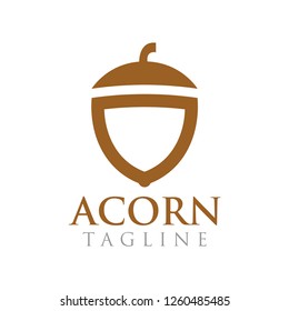 The acorn graphic design template vector illustration