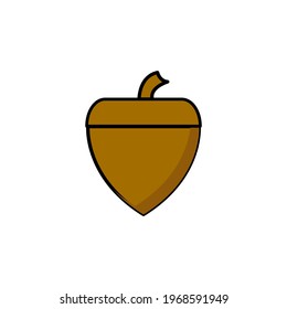 Acorn Icon Conceptual Vector Illustration Design eps10