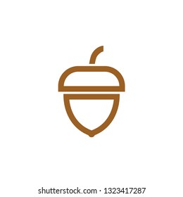 Acorn icon design template vector isolated illustration