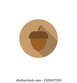 Acorn icon design template vector isolated illustration