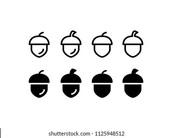 Acorn Icon Design Vector Symbol