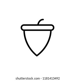 acorn icon. Element of autumn icon for mobile concept and web apps. Thin line acorn icon can be used for web and mobile