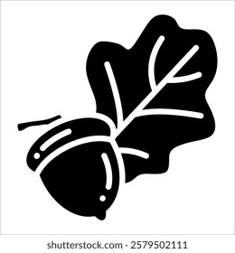 Acorn Icon Element For Design