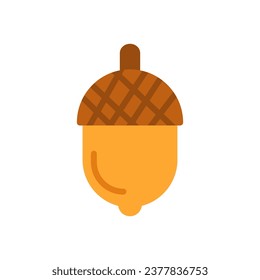 acorn icon flat style vector