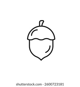 Acorn icon isolated. simple vector icon on white background