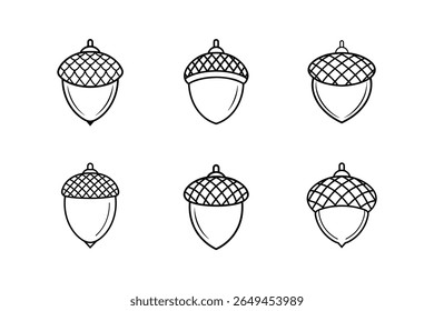 ícone de bolota arte ilustração vetorial