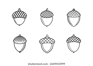 ícone de bolota arte ilustração vetorial