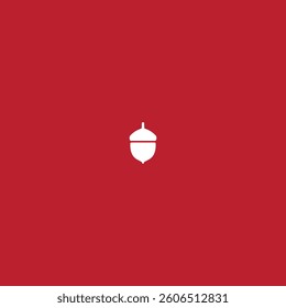 Acorn icon logo flat vector design