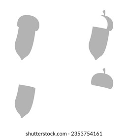 acorn icon on a white background, vector illustration
