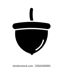 Acorn icon on white background