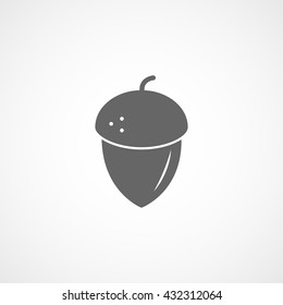 Acorn Icon On White Background