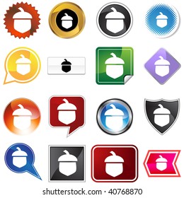 Icono de maíz aislado en un fondo blanco.