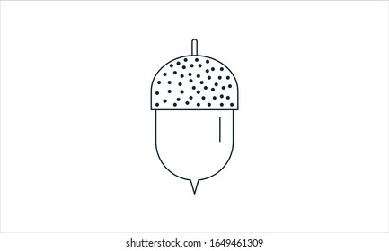 Acorn icon simple style vector image