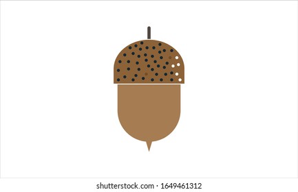 Acorn icon simple style vector image