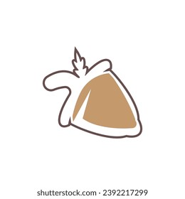 Acorn icon and symbol vector template illustration