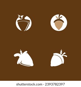 Acorn-Symbol und Symbol, Vektorgrafik