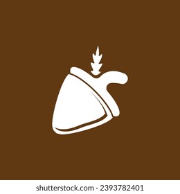 Acorn icon and symbol vector template illustration