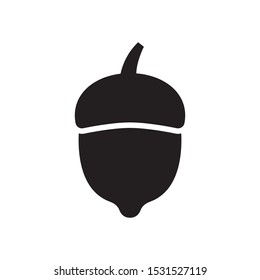 Acorn icon in trendy flat style design. Vector graphic illustration. Suitable for website design, logo, app, template, and ui. EPS 10.