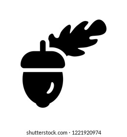 Acorn icon. Trendy Acorn logo concept on white background from Fruits and vegetables collection. Suitable for use on web apps, mobile apps and print media.