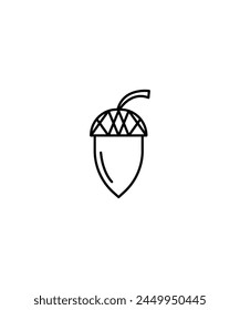 acorn icon, vector best line icon.