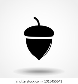 Acorn icon. Vector concept illustration for design.