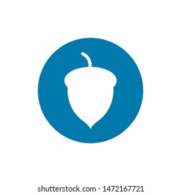 Acorn icon. Vector concept illustration for design.