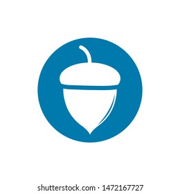Acorn icon. Vector concept illustration for design.