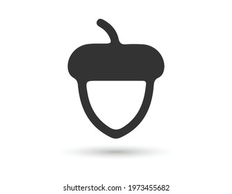 Acorn icon. Vector concept illustration for design.