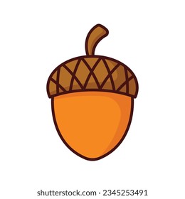 acorn icon vector design template in white background