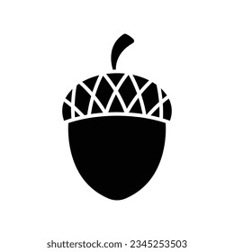 acorn icon vector design template in white background