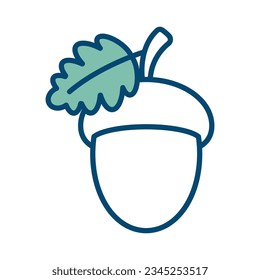 acorn icon vector design template in white background