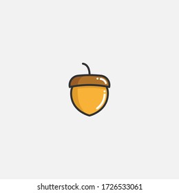 acorn icon vector illustrator sign