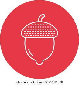 Acorn-Symbol, Vektorbild. Kann auch für Web-Apps, mobile Apps und Printmedien verwendet werden.