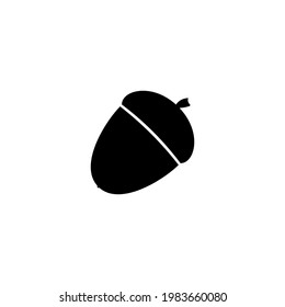 acorn icon vector on a white background