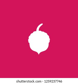 acorn icon vector. acorn sign on pink background. acorn icon for web and app