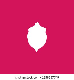 acorn icon vector. acorn sign on pink background. acorn icon for web and app