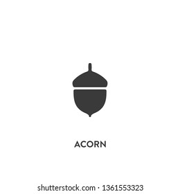 Acorn значок вектора. знак желудь на белом фоне. значок желудь для web и app
