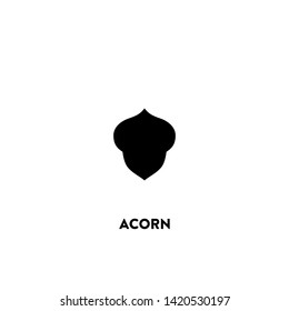 acorn icon vector. acorn sign on white background. acorn icon for web and app